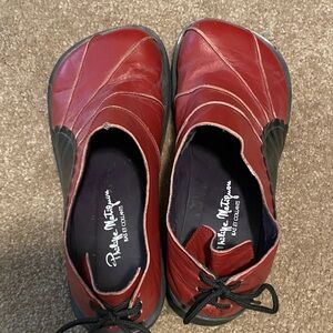 Philippe Model Red and Black Men's Sneakers